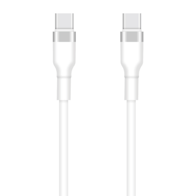 Setty USB-C Till USB-C Kabel 1m 3A KSC-C-130 - Vit