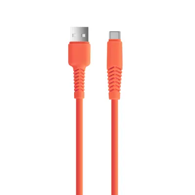 Setty USB Till USB-C Kabel 1.5 m 2.1A KSA-C-1.5210 - Orange