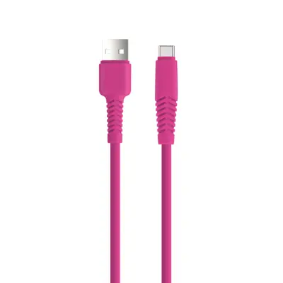 Setty USB Till USB-C Kabel 1.5m 2A KSA-C-1.526 - Rosa