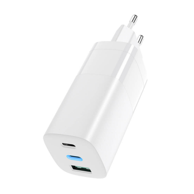 SiGN 65W Laddare, USB-C PD, Snabbladdning - Vit