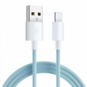 SiGN Boost USB-A till Lightning Kabel 2.4A 1m - Blå