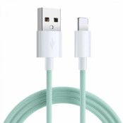 SiGN Boost USB-A till Lightning Kabel 2.4A 1m - Grön