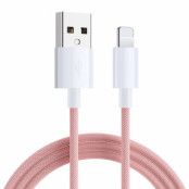 SiGN Boost USB-A till Lightning Kabel 2.4A 1m - Rosa