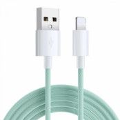 SiGN Boost USB-A till Lightning Kabel 2.4A 2m - Grön