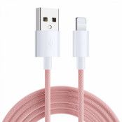 SiGN Boost USB-A till Lightning Kabel 2.4A 2m - Rosa