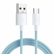 SiGN Boost USB-A till USB-C Kabel 3A 1m - Blå