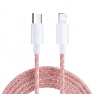 SiGN Boost USB-C till Lightning Kabel 20W 2m - Rosa