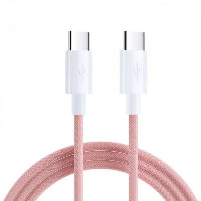 SiGN Boost USB-C till USB-C Kabel 60W 1m - Rosa