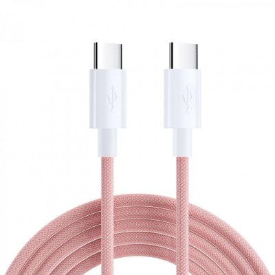 SiGN Boost USB-C till USB-C Kabel 60W 2m - Rosa