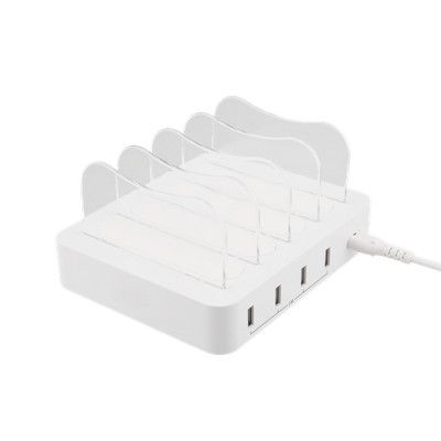 SiGN Laddningstation 4xUSB 2.4A 4.4A 1.5m Kabel - Vit