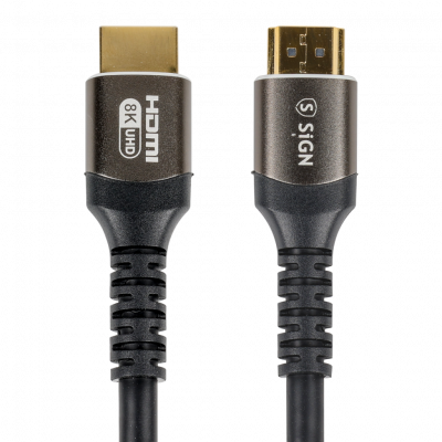 SiGN Premium HDMI 2.1 Kabel 8K 2m - Svart
