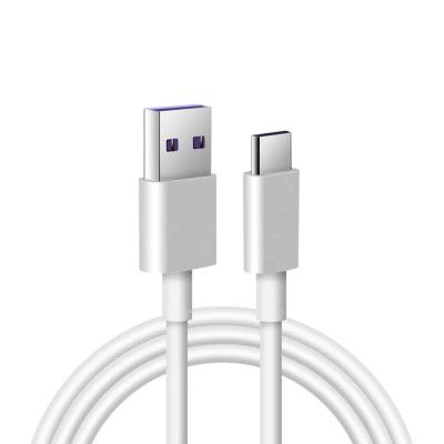 SiGN SuperCharge USB-C till USB-A kabel 5A 2m - Vit