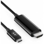 SiGN USB-C till HDMI-kabel, max 15W, 5V, 3A, 1.8m, 4K - Svart