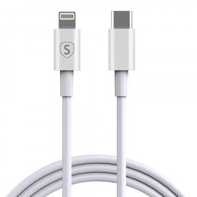 SiGN USB-C till Lightning Kabel 20W, 1m - Vit