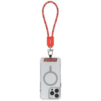 Skinarma 2in1 USB-C Till USB-C Kabel Handled Lanyard Dyno Ve - Röd