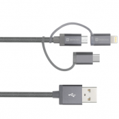 SKross 3in1 Micro/USB-C/Lightning Kabel 30cm