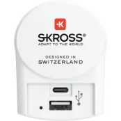 SKross Euro USB - 1xUSB Type C/1xUSB Type A Laddare