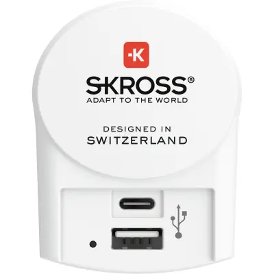 SKross Euro USB - 1xUSB Type C/1xUSB Type A Laddare