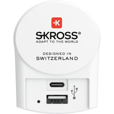 SKross Euro USB - 1xUSB Type C/1xUSB Type A Laddare