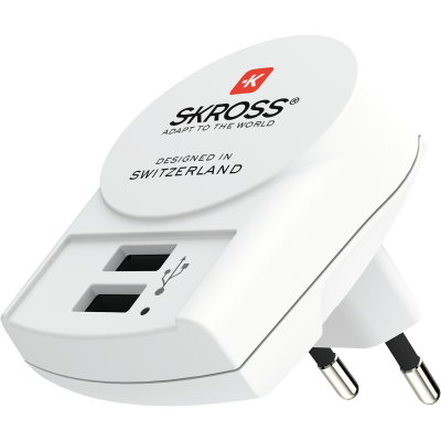 SKross Euro USB - 2xUSB Type A Laddare