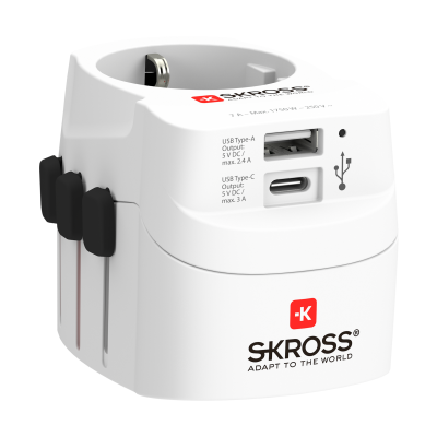SKross PRO Light MUV World Travel Laddare USB A/C