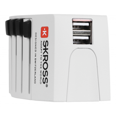 SKROSS World Adapter & 2xUSB