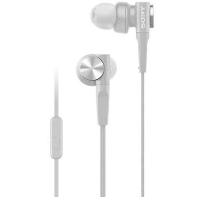 SONY Hörlurar MDR-XB55AP Sladd In-Ear Mic - Vit