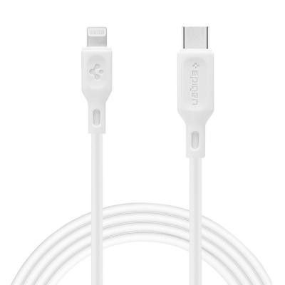Spigen C10Cl Mfi Type-C Med Lightning Kabel 100 cm Vit