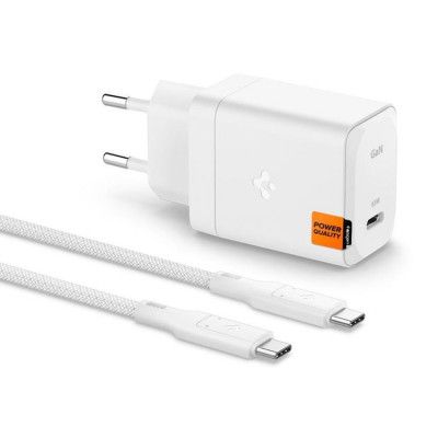 Spigen GAN-651 1-Port Snabbladdare 65W + Typ-C Kabel