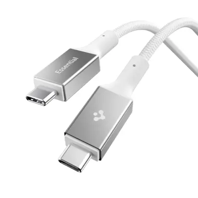 Spigen USB-C till USB-C kabel 1m 100W - Vit
