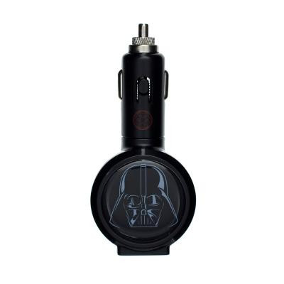 STAR WARS Laddare 12-24V 2xUSB 2,1A LED Vader