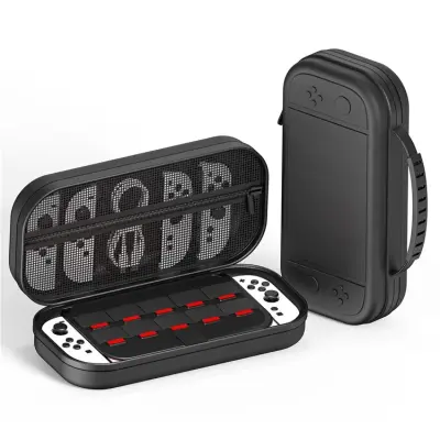 STARTRC GAMES Nintendo Switch 2 Fodral Läder Stor - Svart