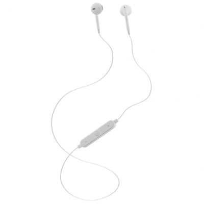STREETZ in-ear headset, Bluetooth, 2h speltid, vit