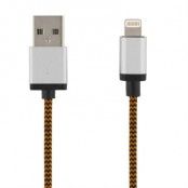 STREETZ USB-synk-/laddarkabel, MFi, Lightning, 3m, orange