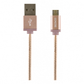 STREETZ USB Typ A hane - Micro B hane, 1m, rosé