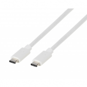 Teccus USB-C till USB-C 2.0 kabel 1.2m Vit