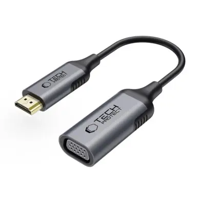 Tech-Protect Adapter HDMI Till VGA Full HD 60Hz Ultraboost - Svart