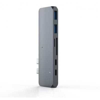 Tech-Protect Adapter Typ-C Till Multi Port 7In1 Gray