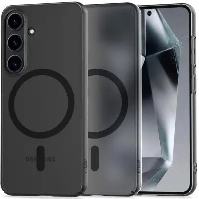 Tech-Protect Galaxy S25 Mobilskal Magsafe Magslim - Matte Svart