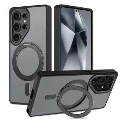 Tech-Protect Galaxy S25 Ultra Mobilskal Magsafe Magring - Matte Svart