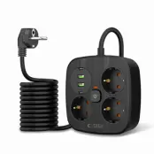 Tech-Protect Grenuttag PCS3X4 2 USB&2 Typ-C&3 Socket 2m