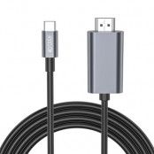 Tech-Protect Kabel USB-C Till HDMI Ultraboost - Svart