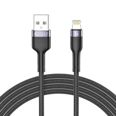 Tech-Protect Lightning Kabel 200cm Ultraboost - Svart