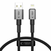 Tech-Protect Lightning Kabel Ultraboost DNA 12W/2.4A 25cm - Grå