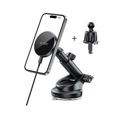 Tech-Protect Magsafe Bilhållare MM15W-V5 Trådlös laddare 15W