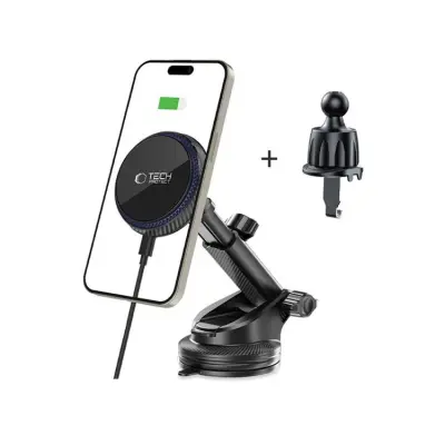 Tech-Protect Magsafe Bilhållare Ventgaller MM15W-V4 Trådlös laddare 15W