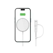 Tech-Protect Magsafe Trådlös Laddare Magnetic QI 15W-A44 - Vit