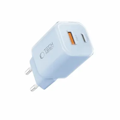 Tech-Protect Snabbladdare 33W NCM 2-Port QC3.0 - Blå