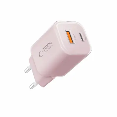 Tech-Protect Snabbladdare 33W NCM 2-Port QC3.0 - Rosa