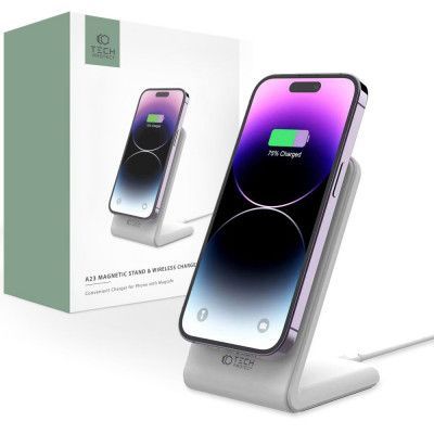 Tech-Protect Trådlös Laddare Magsafe Magnetic 15W - Vit